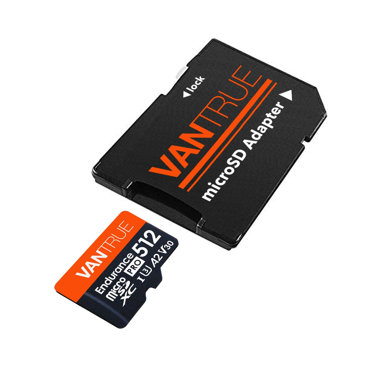 Vantrue 512GB microSD card with SD adapter