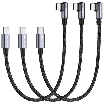 30cm Right-angle USB-C Cables · 3 Pack