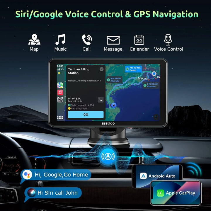 Phone navigation and voice-assistant functions; supplier illustration